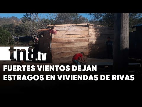 Vientos violentos dejan a una familia desamparada en Tola, Rivas