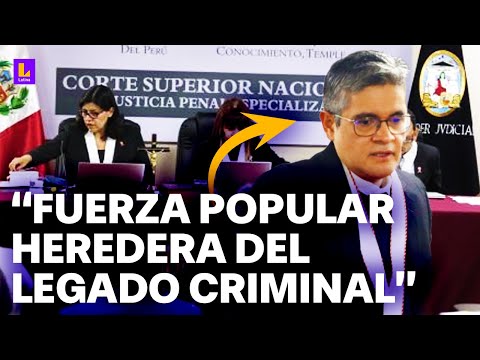 Fiscal Domingo Pérez en audiencia: Fuerza Popular es heredera de legado criminal de su padre
