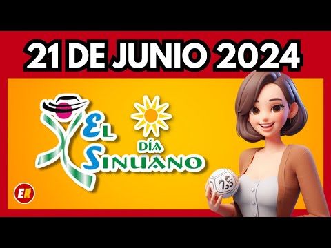 Resultado SINUANO DIA de hoy Viernes 21 DE JUNIO  2024