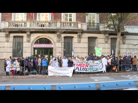 El comité de huelga inicia un encierro en la Consejería de Sanidad de la Comunidad de Madrid