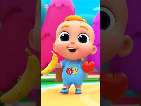 I like to eat Apples and Bananas, Toddlers Educational #shorts #learnfruits #preschool #shortvideo
