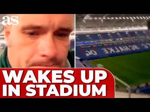 EPIC MORNING AFTER: England fan WAKES UP alone in STADIUM post-Serbia match | VIRAL