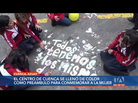 Cuenca realizó un evento artístico para incentivar el respeto a la mujer