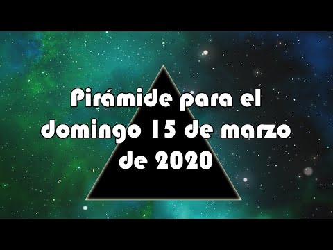 Pirámide para el domingo 15 de marzo de 2020 - Lotería de Panamá