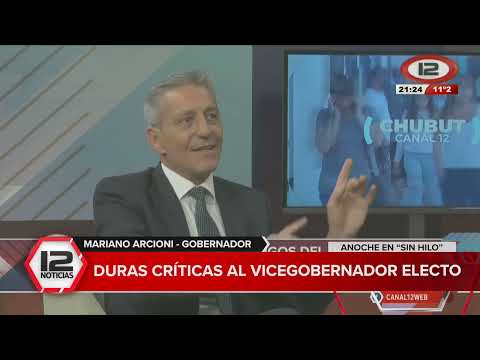 CHUBUT | El Gobernador Mariano Arcioni, anoche en Sin Hilo