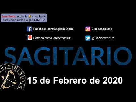 Horóscopo Diario - Sagitario - 15 de Febrero de 2020
