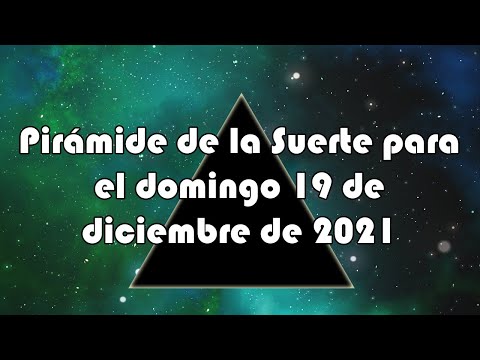 Lotería de Panamá - Pirámide para el domingo 19 de diciembre de 2021