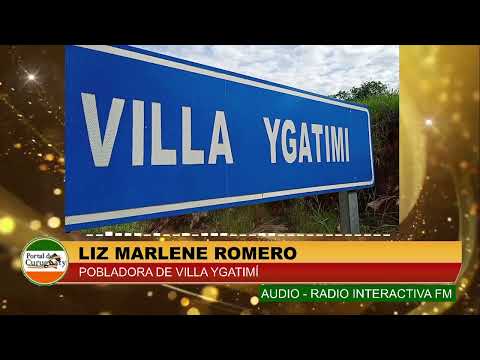 Liz Marlene Romero sobre cajero automático del BNF en Villa Ygatimí