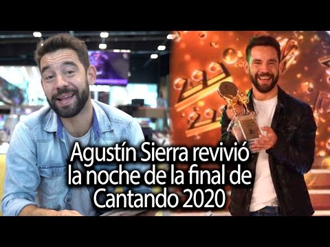 #VideoReacción: Agustín Sierra revivió la gran final de Cantando 2020 y volvió a emocionarse