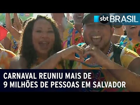 Carnaval de Salvador reuniu mais de 9 milhões de foliões | SBT Brasil (13/02/24)