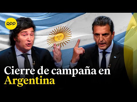 Elecciones en Argentina: Javier Milei y Sergio Massa cerraron sus campañas