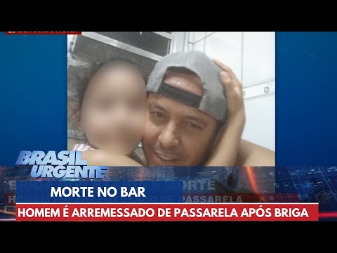 Após briga por bebida homem é arremessado de passarela