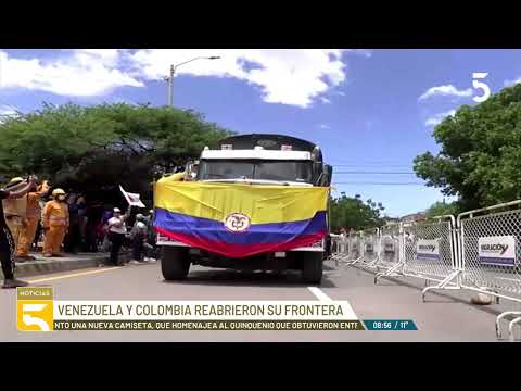Venezuela y Colombia reabrieron su frontera para vehículos de carga tras 7 años de cierre parcial