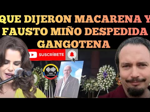 QUE DIJERON MACARENA Y FAUSTO MIÑO EN LA DESPEDIDA DE SANTIAGO GANGOTENA NOTICIAS RFE TV