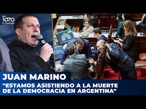 Juan Marino: Estamos asistiendo a la muerte de la democracia en Argentina