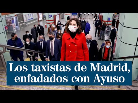 Los taxistas de Madrid, enfadados con Ayuso: Está mal asesorada