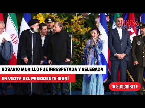 Rosario Murillo fue irrespetada y relegada durante visita del presidente iraní