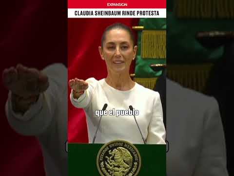 Claudia Sheinbaum rinde protesta como PRESIDENTA de MÉXICO |#shorts