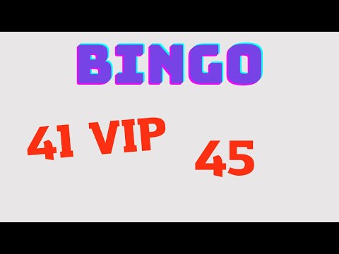 Bingo 41 VIP Y 45 EN EL PÚBLICO
