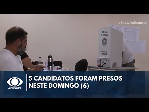 Eleições 2024: 5 candidatos foram presos neste domingo, 6 de outubro