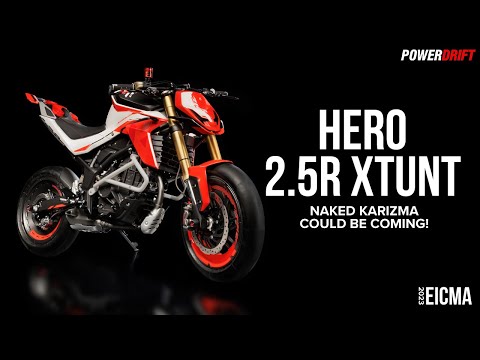 Hero’s got a hot new naked motorcycle in the works! |2.5R Xtunt First Look| EICMA 2023 on PowerDrift