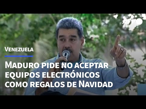 Maduro pide no aceptar equipos electrónicos como regalos de Navidad tras ataques en Líbano | AFP