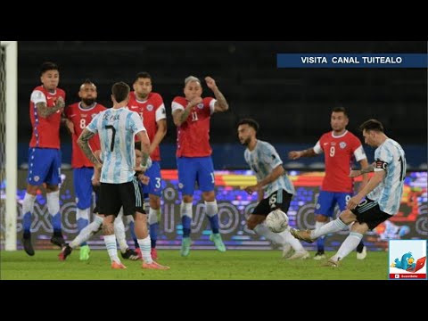 Messi anota golazo y celebra a lo Maradona en el Argentina vs Chile de la Copa América 2021