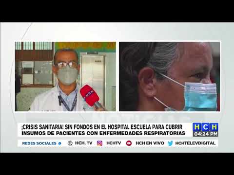 Hospital Escuela sin fondos para comprar insumos de pacientes con enfermedades respiratorias
