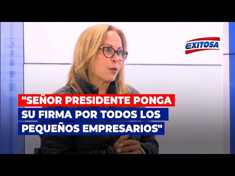 Blanca Chávez: Señor presidente ponga su firma por todos los pequeños empresarios