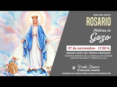 Santo Rosario Meditado (Misterios de Gozo) en Directo desde Prado Nuevo, Sábado 27 de Nov., 17:00 h.