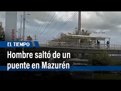 Hombre saltó de un puente presuntamente por evitar un atraco| El Tiempo