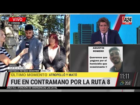Córdoba: fue en contramano por la Ruta 8, atropelló y mató a un inspector de tránsito