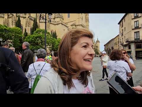 XVI Marcha Mujeres de Segovia 2024. Plaza Mayor. Azucena Suárez. Día de la  Madre. 5/5/2024