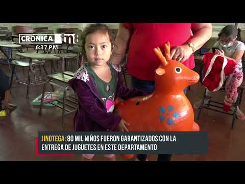 Niñez de Jinotega recibe juguetes de Navidad enviados por el Gobierno - Nicaragua