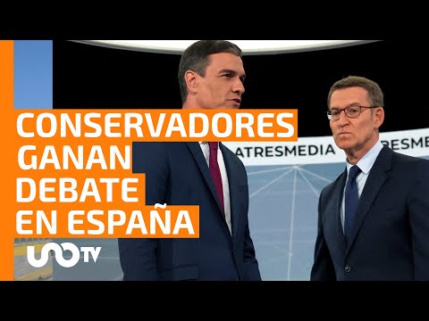 Alberto Núñez Feijóo gana debate contra Pedro Sánchez en España