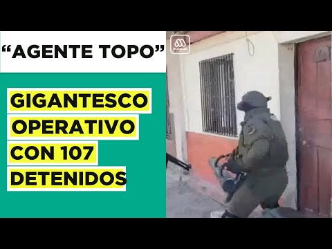 Operación Agente Topo: gigantesco operativo dejó 107 detenidos por narcotráfico en Chile