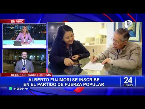 Alberto Fujimori firmó ficha de afiliación al partido político Fuerza Popular