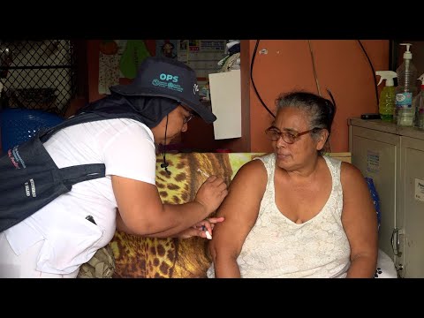 Habitantes del distrito II de Managua se inmunizan contra la Covid-19