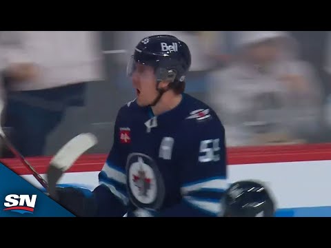 Mark Scheifele Chips Puck In With One Hand On Stick For Nifty Goal