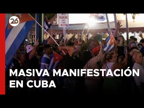 Masiva manifestación en las calles de Cuba ante la crisis alimentaria y energética