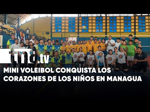 Equipos infantiles compiten en el torneo de Mini Voleibol en Managua