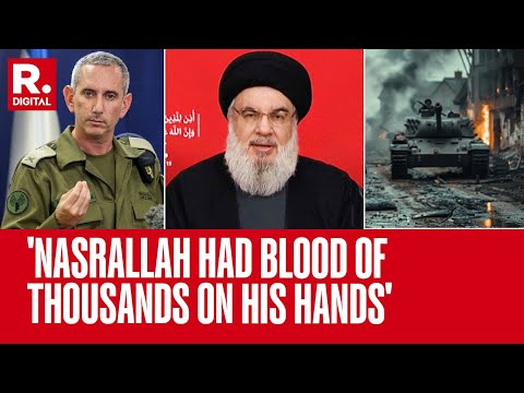 Israel Vs Hezbollah: Hassan Nasrallah Had The Blood Of Thousands On His Hands: IDF