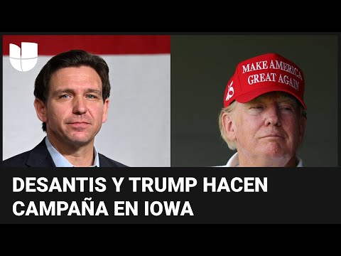 Trump y DeSantis buscan apoyo en Iowa: el gobernador de Florida no ahorra críticas y ataques