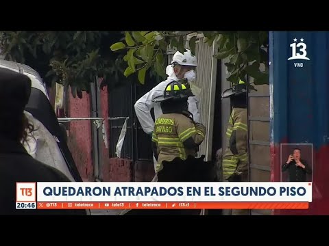 Trágico incendio en Renca: Familia quedó atrapada en el segundo piso