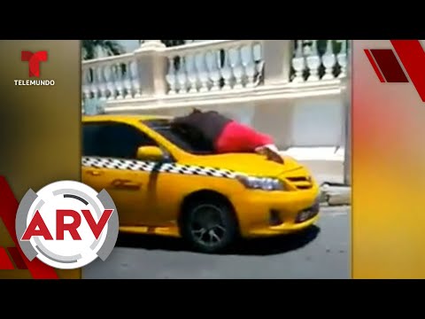Lady Celosa: Mujer descubre infidelidad y se lanza sobre auto | Al Rojo Vivo | Telemundo
