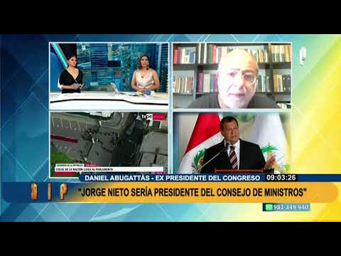Daniel Abugattás tras revelar que Jorge Nieto sería el nuevo premier: me fui de boca