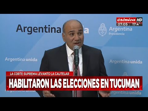 Habilitaron las elecciones en la provincia de Tucumán