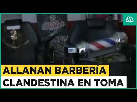 Desbaratan barbería clandestina en toma de Maipú: Intenso operativo de Carabineros