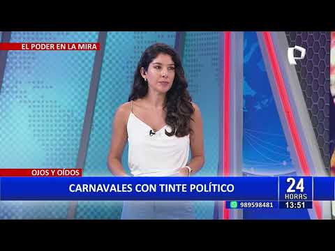 Celebran carnavales con cánticos contra Dina Boluarte y el Congreso