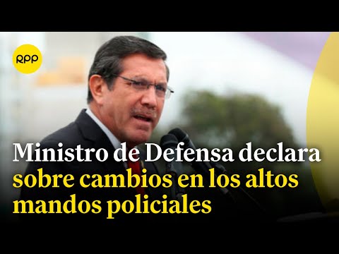 Jorge Chávez Cresta se pronuncia sobre los cambios en los altos mandos policiales